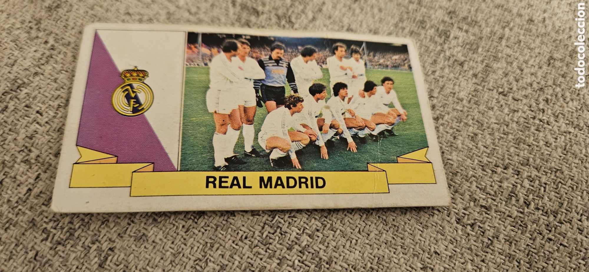 Cromos de F&uacute;tbol: Tercera Versi&oacute;n imposible real Madrid alineaci&oacute;n este 1985 1986 86 85