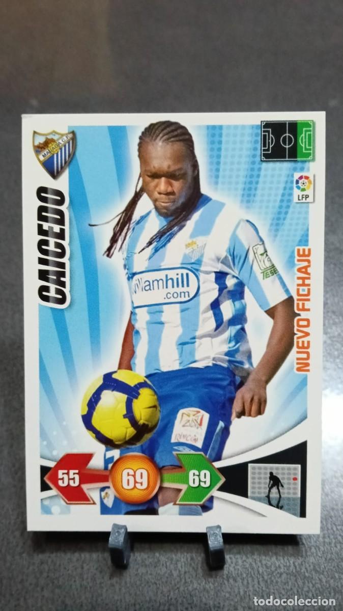 Fu&szlig;ball-Sticker: Adrenalyn 09 10 2009 2010 Nuevo Fichaje Caicedo Malaga