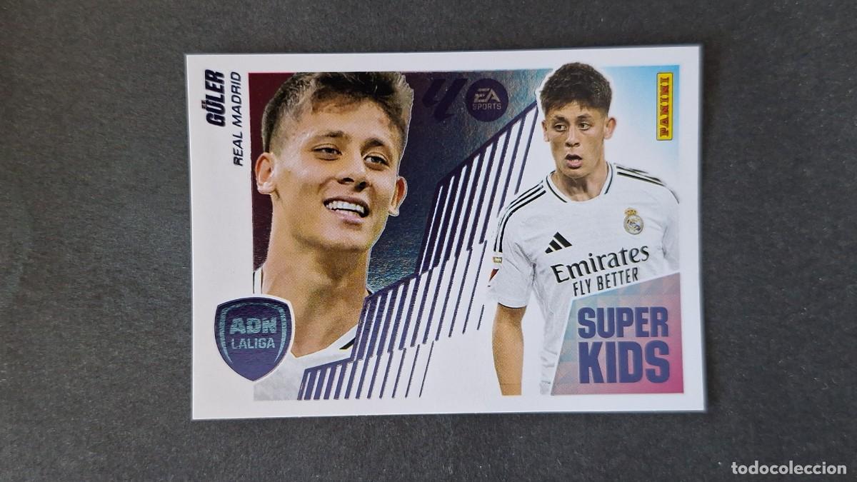 Cromos de f&uacute;tbol: L3 G&Uuml;LER REAL MADRID SUPER KIDS ADN LA LIGA LIGA ESTE 2025/2026 25 26 NUNCA PEGADO SIN PEGAR