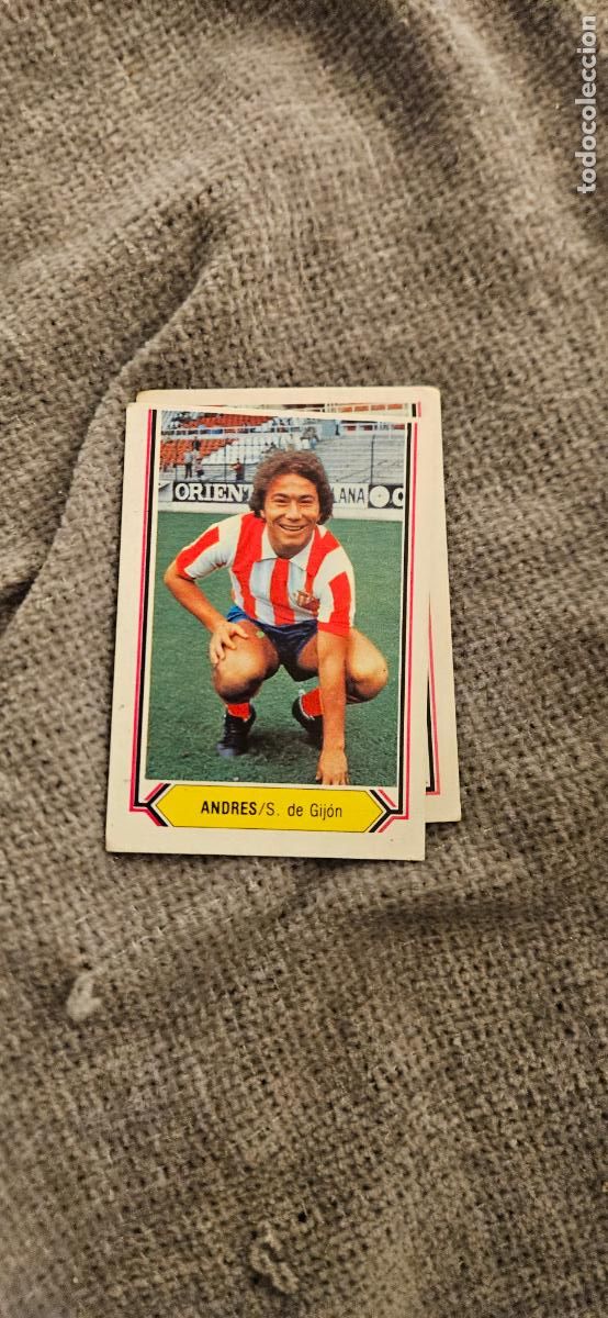 Cromos de F&uacute;tbol: sporting de gijon andres este 1980 1981 80 81 sin pegar