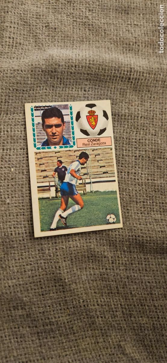 Cromos de F&uacute;tbol: este conde zaragoza 1983 1984 83 84 sin pegar trading card