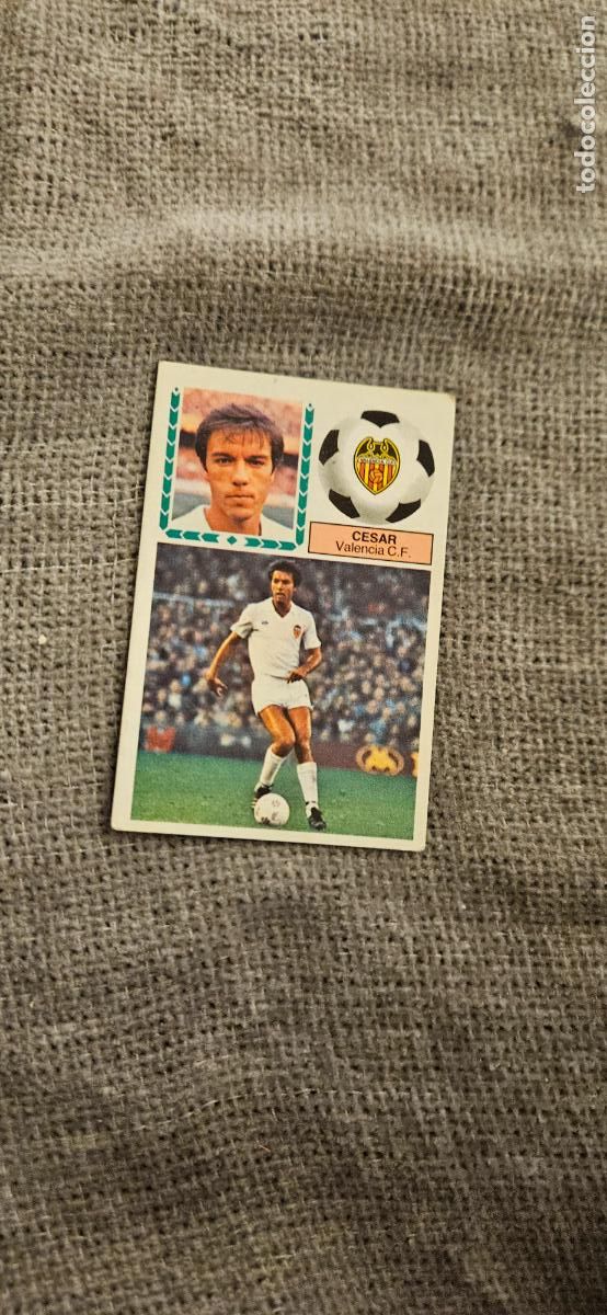 Cromos de F&uacute;tbol: este cesar valencia 1983 1984 83 84 sin pegar trading card