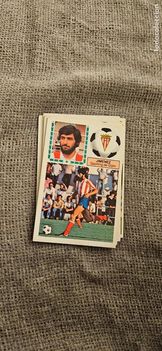 Cromos de F&uacute;tbol: este jimenez sporting de gijon 1983 1984 83 84 sin pegar trading card