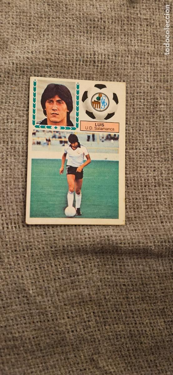 Cromos de F&uacute;tbol: este luis salamanca 1983 1984 83 84 sin pegar trading card