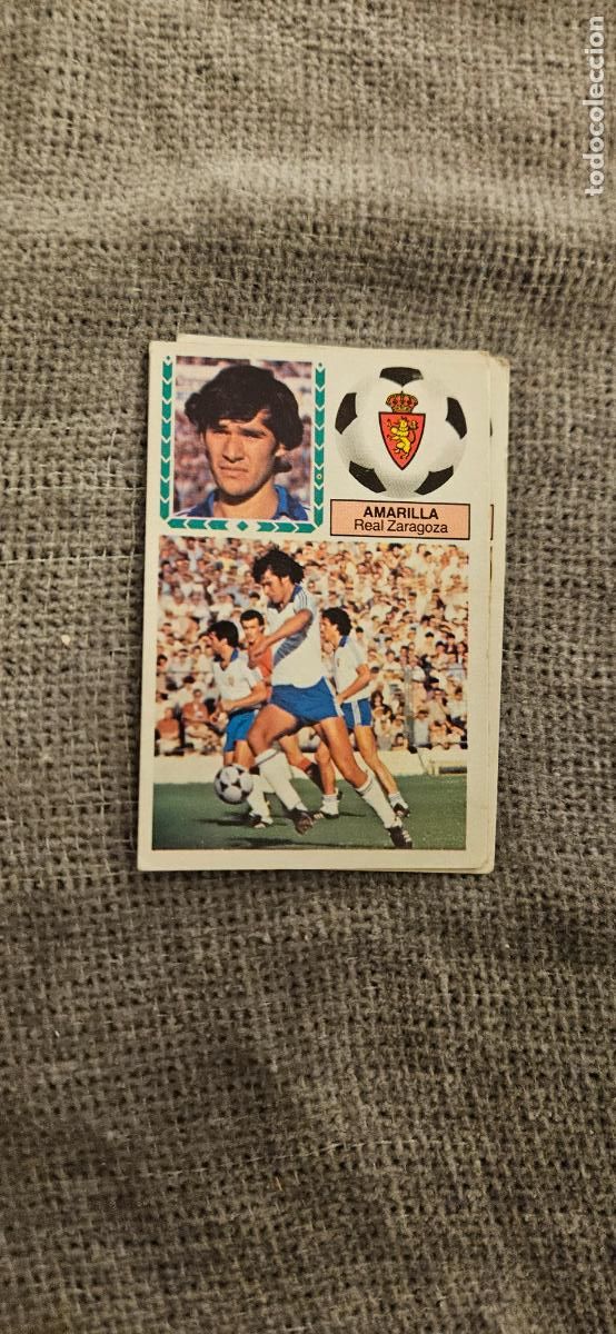 Cromos de F&uacute;tbol: este amarilla zaragoza 1983 1984 83 84 sin pegar trading card
