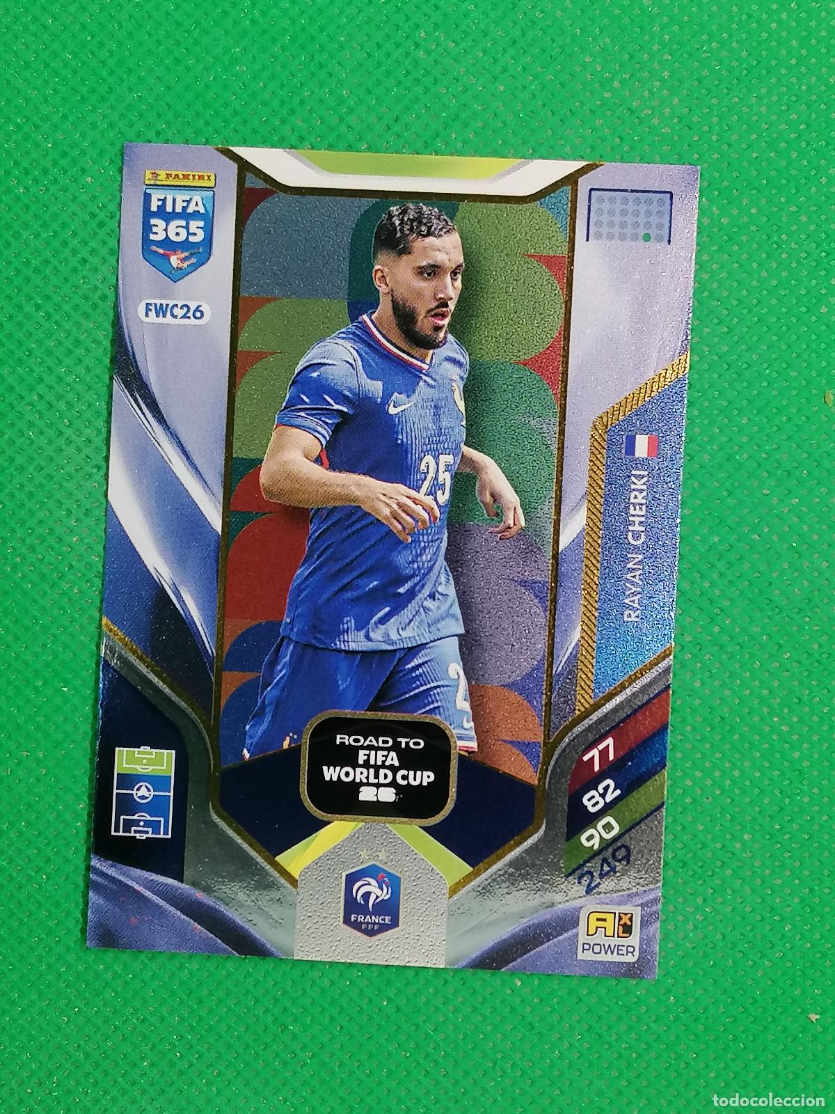 Football Stickers: FWC26 RAYAN CHERKi FRANCIA ROAD WORLD CUP ⚽ PANINI ADRENALYN FIFA 365 2025 2026 25 26 ⚽