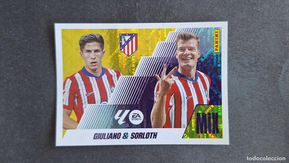 Figurine di Calcio: L3 GIULIANO - SORLOTH ATLETICO DE MADRID MIX LIGA ESTE 2025/2026 25 26 NUNCA PEGADO SIN PEGAR