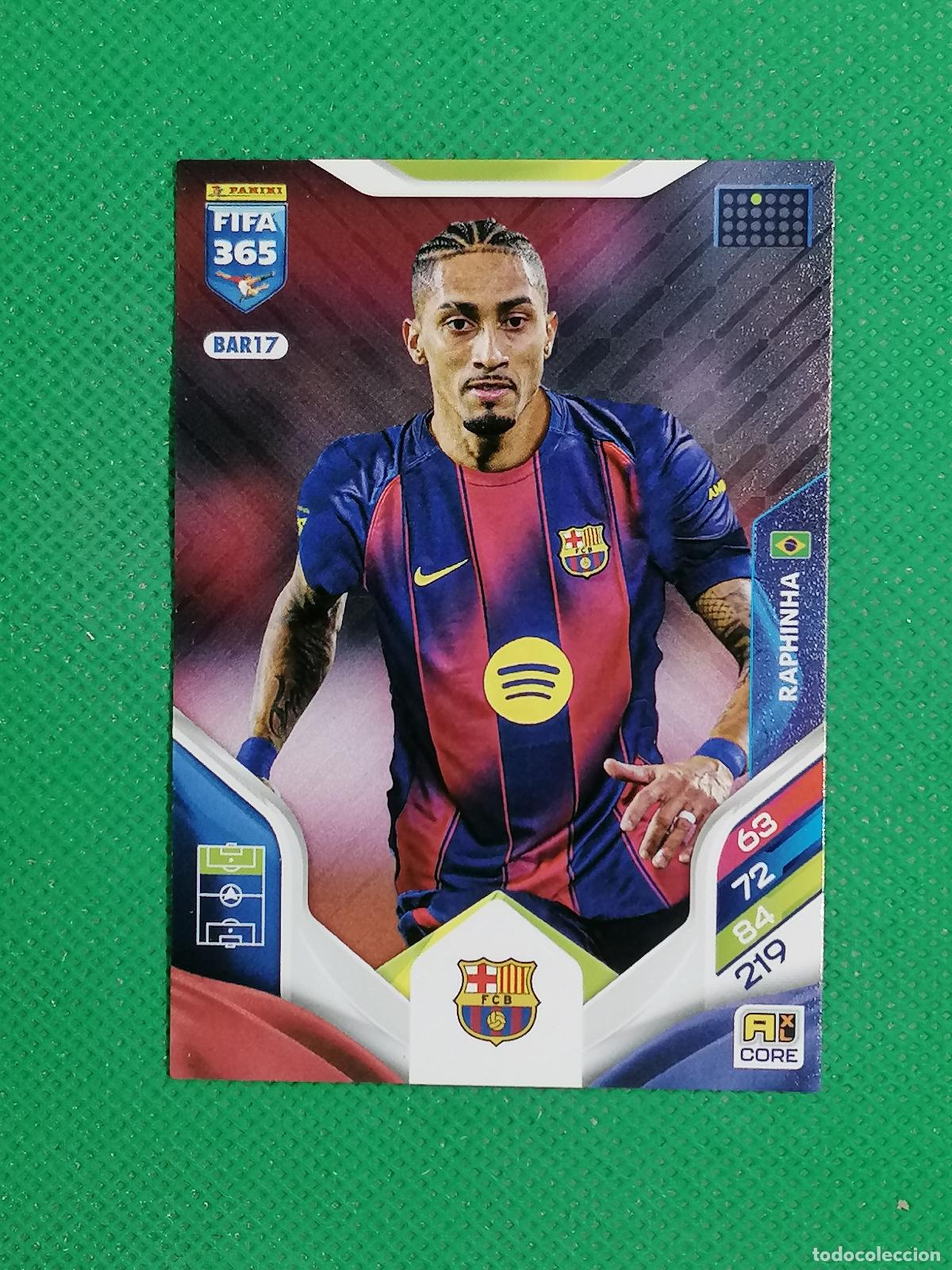 Cromos de F&uacute;tbol: BAR17 RAPHINHA BARCELONA ⚽ PANINI ADRENALYN FIFA 365 2025 2026 25 26 ⚽