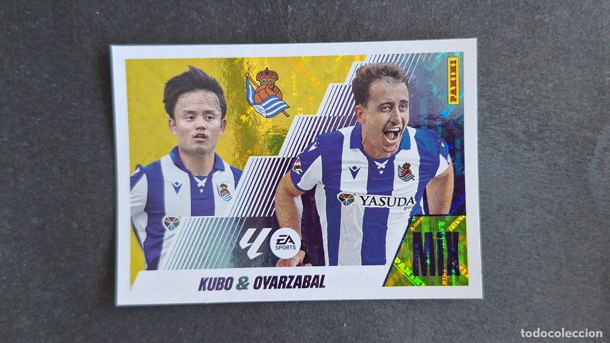 Figurine di Calcio: L3 KUBO - OYARZABAL REAL SOCIEDAD MIX LIGA ESTE 2025/2026 25 26 NUNCA PEGADO SIN PEGAR