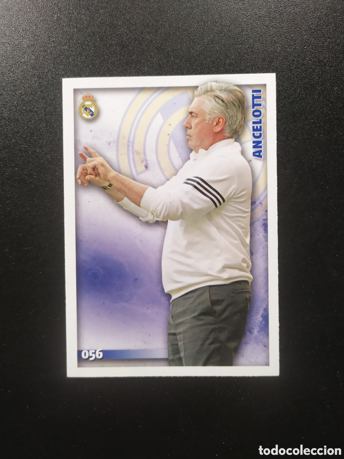 Cromos de f&uacute;tbol: Mundicromo fichas Liga 2014 2015 14 15 Ancelotti n&deg; 56 Real Madrid