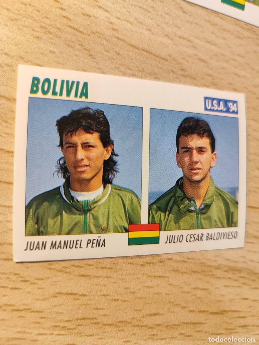 Cromos de F&uacute;tbol: 127 SERVICE LINE MUNDIAL USA 94 JUAN MANUEL PENA / JULIO CESAR BALDIVIESO BOLIVIA 1994 WORLD CUP SL