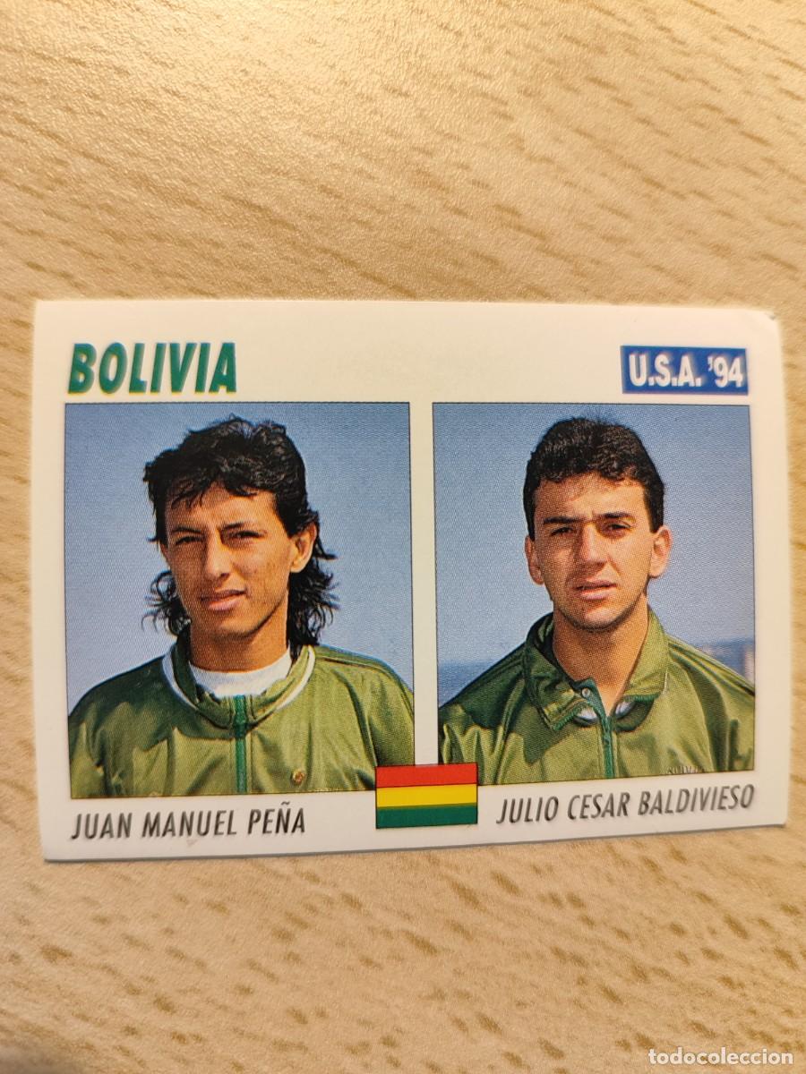 Cromos de F&uacute;tbol: 127 SERVICE LINE MUNDIAL USA 94 JUAN MANUEL PENA / JULIO CESAR BALDIVIESO BOLIVIA 1994 WORLD CUP SL