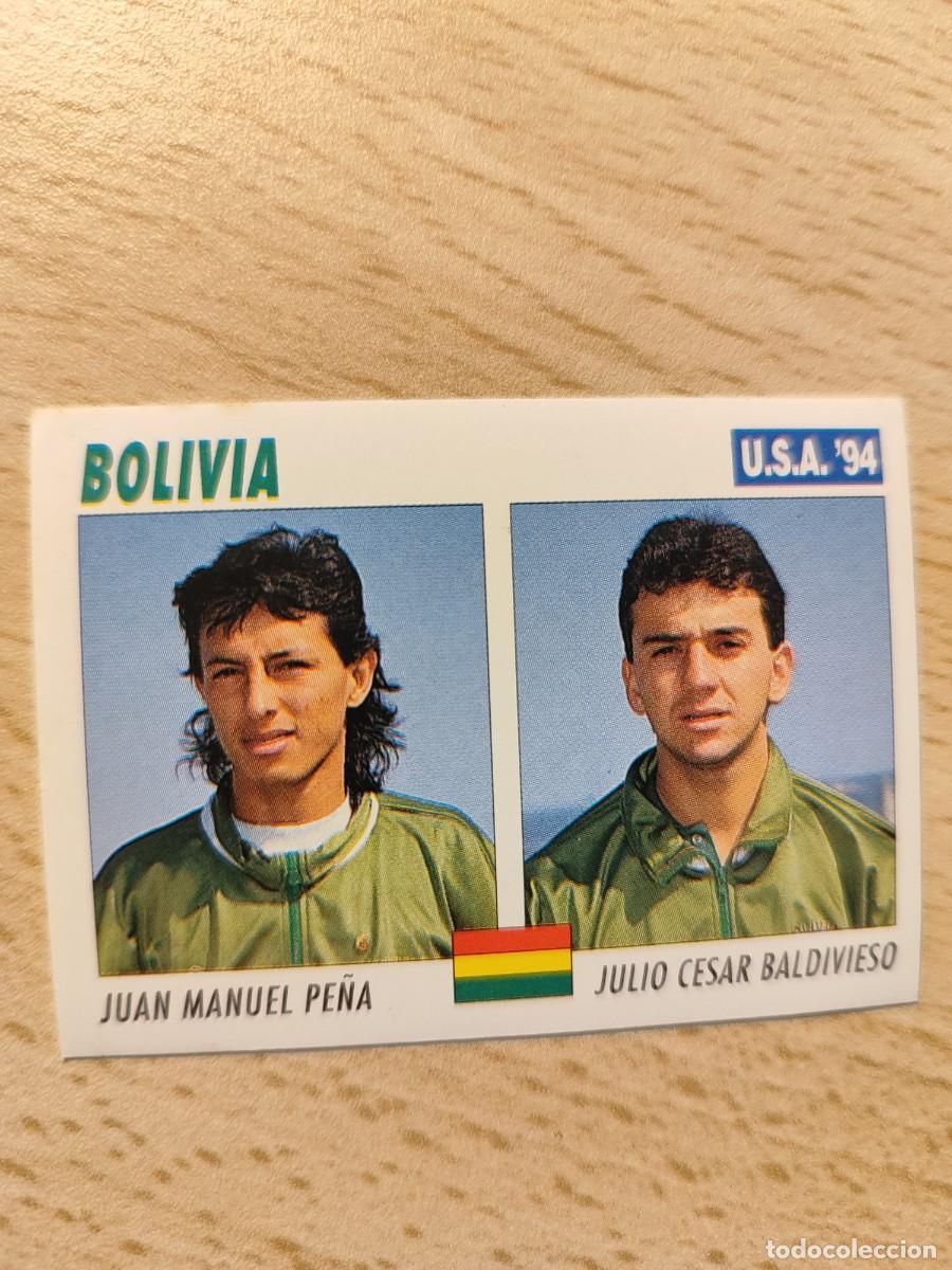 Cromos de F&uacute;tbol: 127 SERVICE LINE MUNDIAL USA 94 JUAN MANUEL PENA / JULIO CESAR BALDIVIESO BOLIVIA 1994 WORLD CUP SL