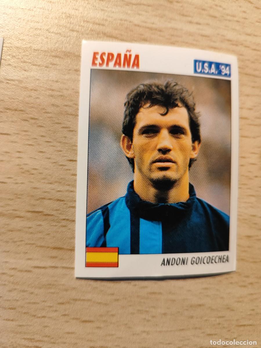 Fu&szlig;ball-Sticker: 160 SERVICE LINE MUNDIAL USA 94 ANDONI GOICOECHEA ESPANA 1994 WORLD CUP SL ITALY