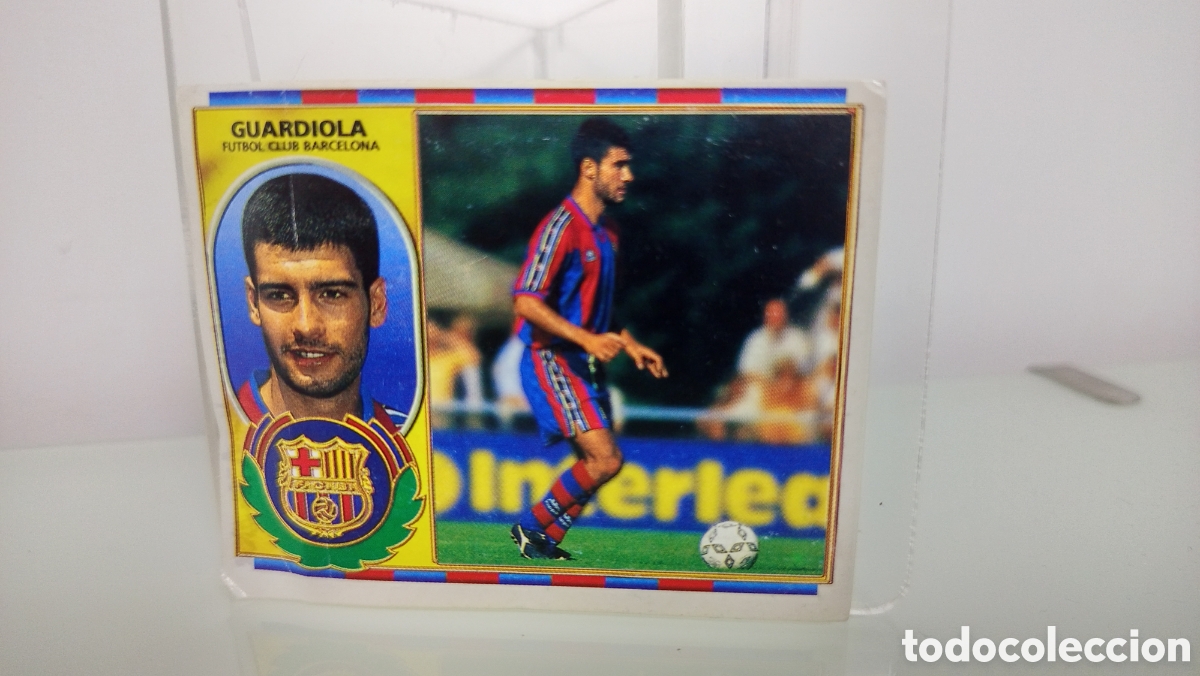 Cromos de F&uacute;tbol: ❇️ CROMO STICKER ⚽ GUARDIOLA BARCELONA 96 97 1996 1997 ESTE DESPEGADO LATERAL (VER)❇️
