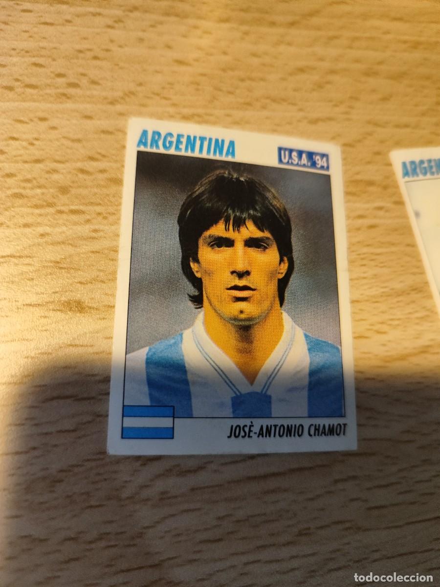 Cromos de F&uacute;tbol: 190 SERVICE LINE MUNDIAL USA 94 JOSE ANTONIO CHAMOT ARGENTINA 1994 WORLD CUP SL ITALY