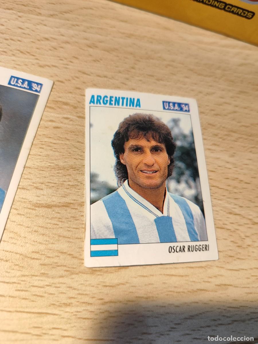 Cromos de f&uacute;tbol: 193 SERVICE LINE MUNDIAL USA 94 OSCAR RUGGERI ARGENTINA 1994 WORLD CUP SL ITALY