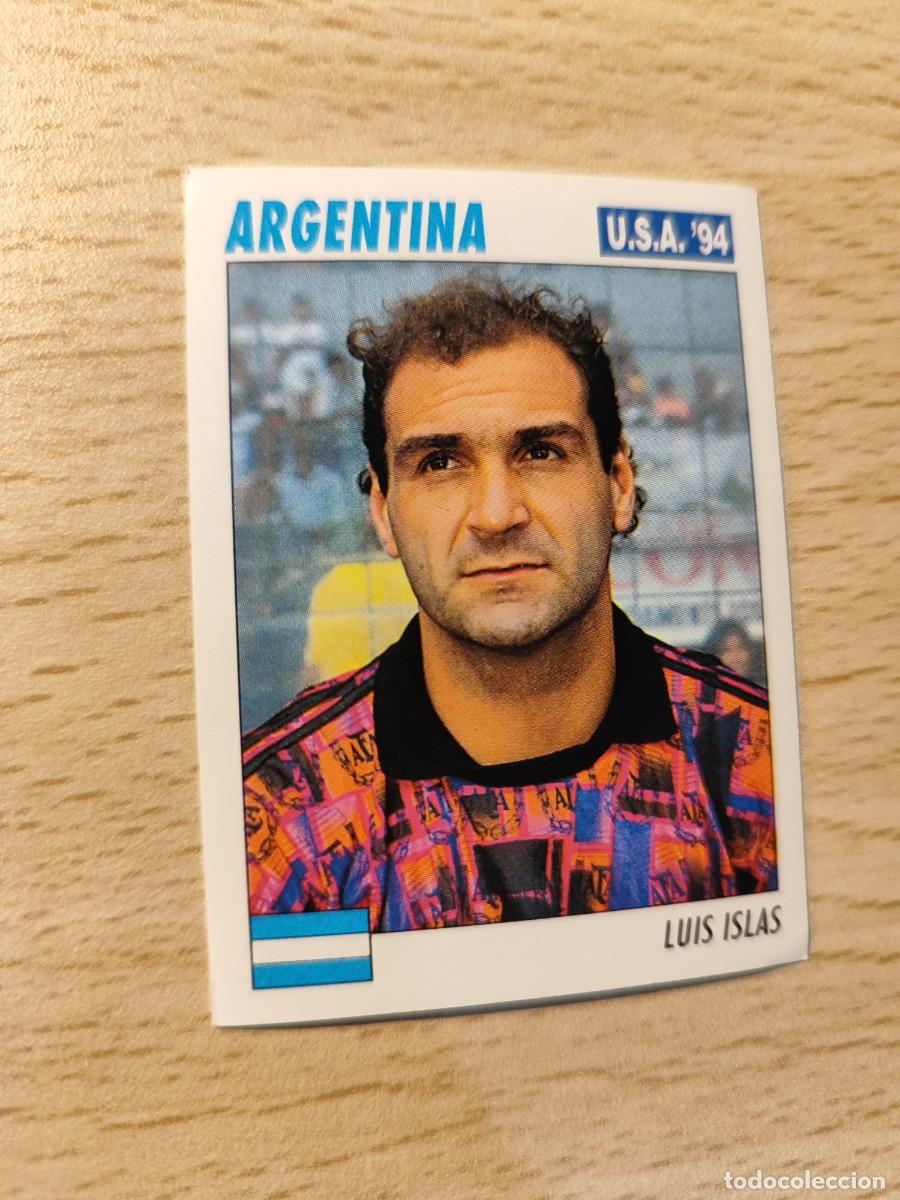 Cromos de F&uacute;tbol: 206 SERVICE LINE MUNDIAL USA 94 LUIS ISLAS ARGENTINA 1994 WORLD CUP SL ITALY