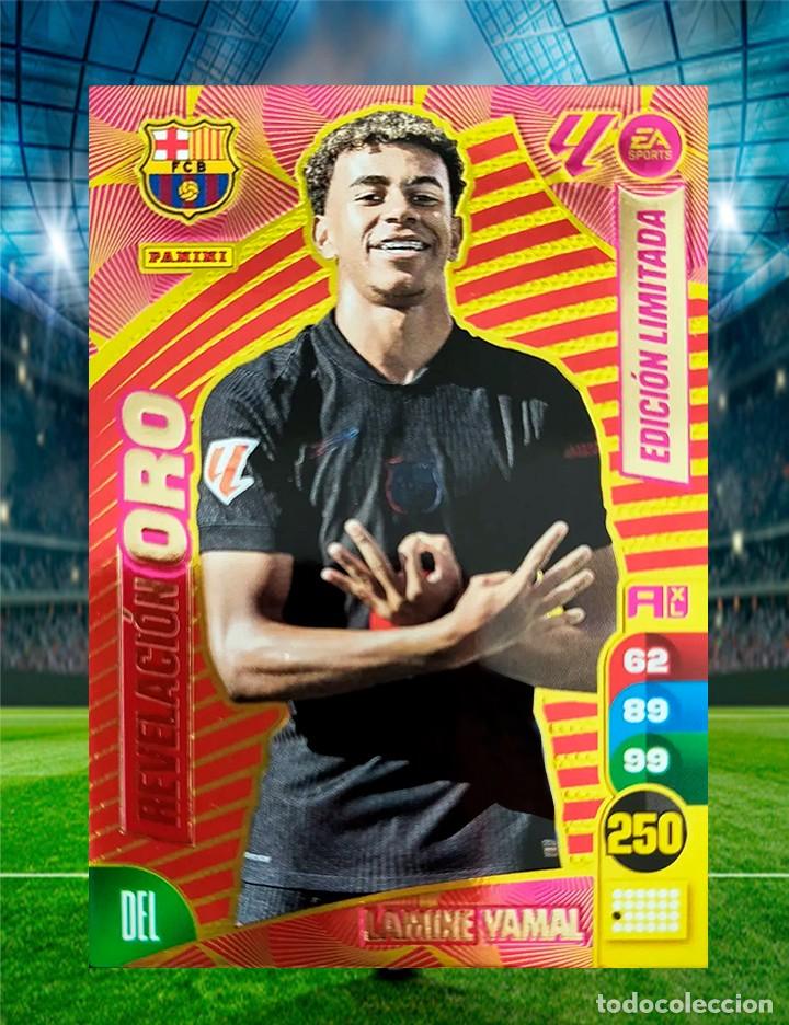 Cromos de F&uacute;tbol: Lamine Yamal - Revelaci&oacute;n Oro Edici&oacute;n Limitada - Adrenalyn XL 2024-25