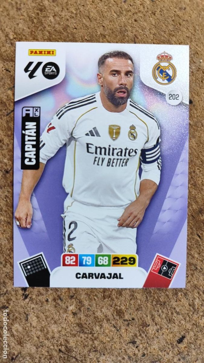 Fu&szlig;ball-Sticker: ADRENALYN XL LA LIGA 25/26 CARD CARVAJAL REAL MADRID # 202 PANINI