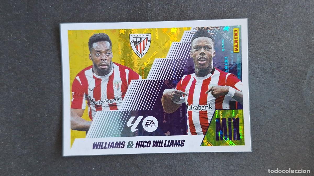 Fu&szlig;ball-Sticker: L3 WILLIAMS - NICO WILLIAMS ATHLETIC DE BILBAO MIX LIGA ESTE 2025/2026 25 26 NUNCA PEGADO SIN PEGAR