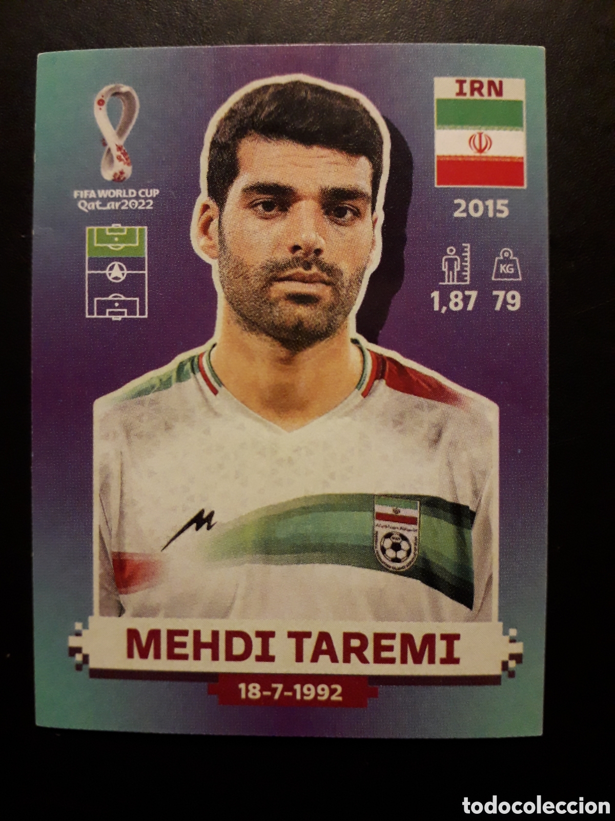 Cartes &agrave; collectionner de Football: MEHDI TAREMI IR&Aacute;N N&deg; 20 COPA MUNDIAL DE F&Uacute;TBOL QATAR 2022 22 PANINI SIN PEGAR PEDIDO M&Iacute;NIMO 3&euro;