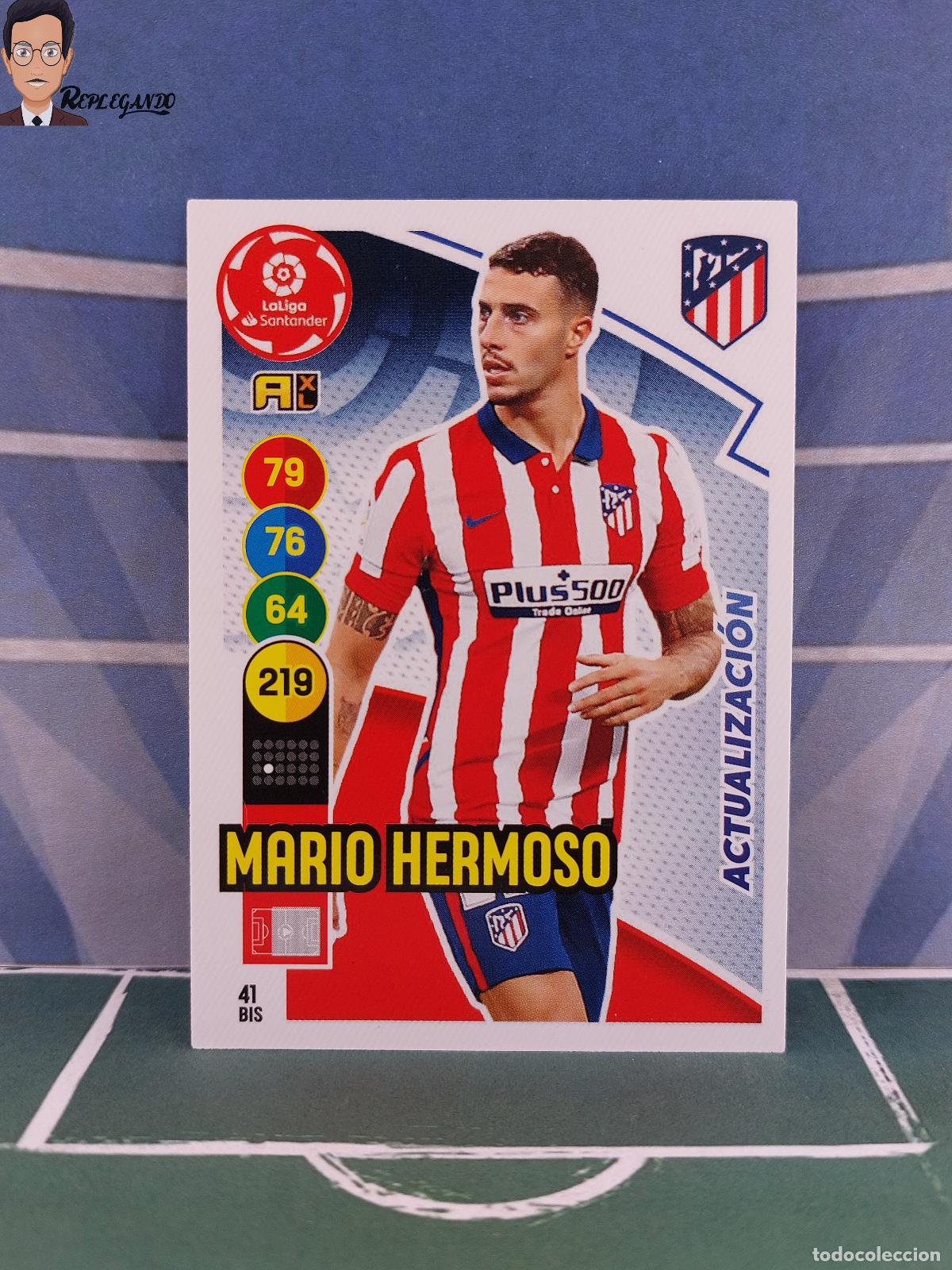 Fu&szlig;ball-Sticker: MARIO HERMOSO N&ordm; 41 BIS (ATL&Eacute;TICO MADRID) ADRENALYN XL 2020 2021 PANINI 20 21 CARD LIGA TARJETA