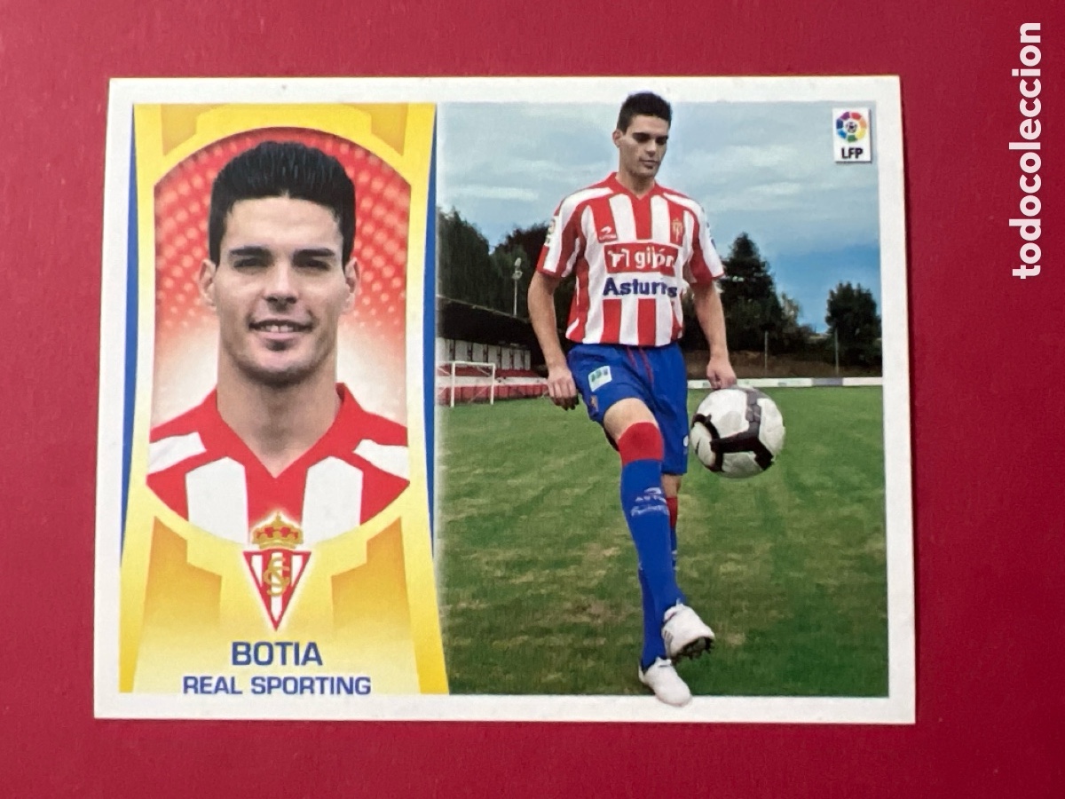 Cromos de f&uacute;tbol: C186. 12 BOTIA (Real Sporting) &Uacute;LTIMOS FICHAJES. Liga 2009 2010 09 10 Colecciones ESTE