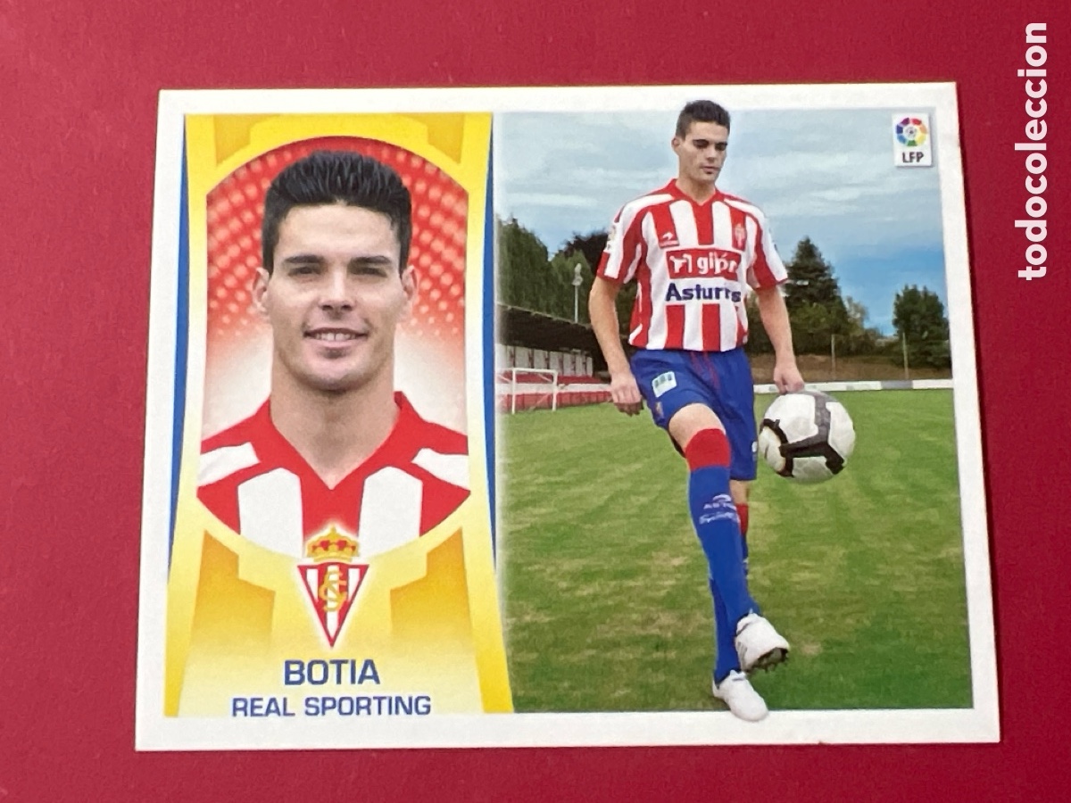 Fu&szlig;ball-Sticker: C188. 12 BOTIA (Real Sporting) &Uacute;LTIMOS FICHAJES. Liga 2009 2010 09 10 Colecciones ESTE