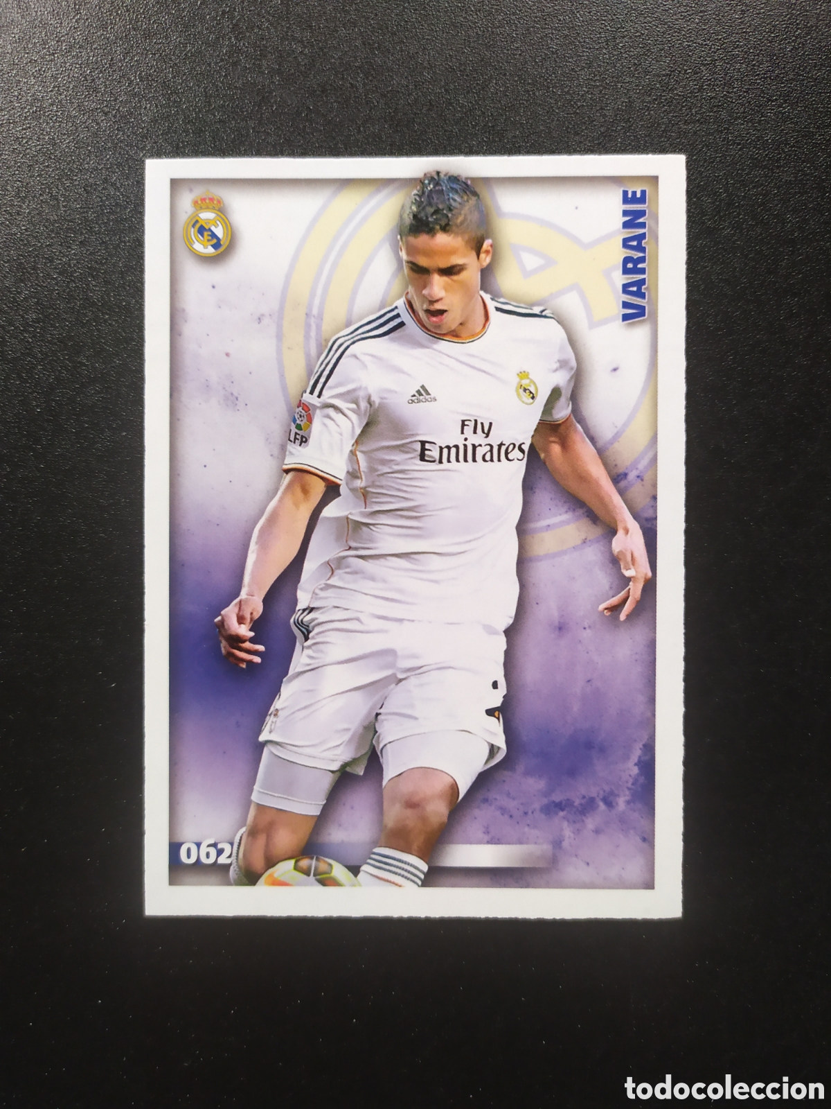 Cartes &agrave; collectionner de Football: Mundicromo fichas Liga 2014 2015 14 15 Varane n&deg; 62 Real Madrid