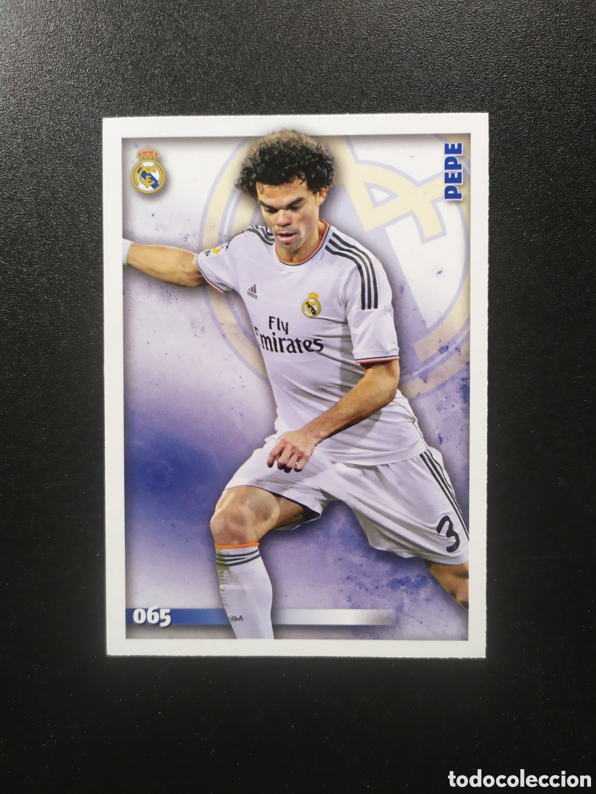 Cromos de F&uacute;tbol: Mundicromo fichas Liga 2014 2015 14 15 Pepe n&deg; 65 Real Madrid