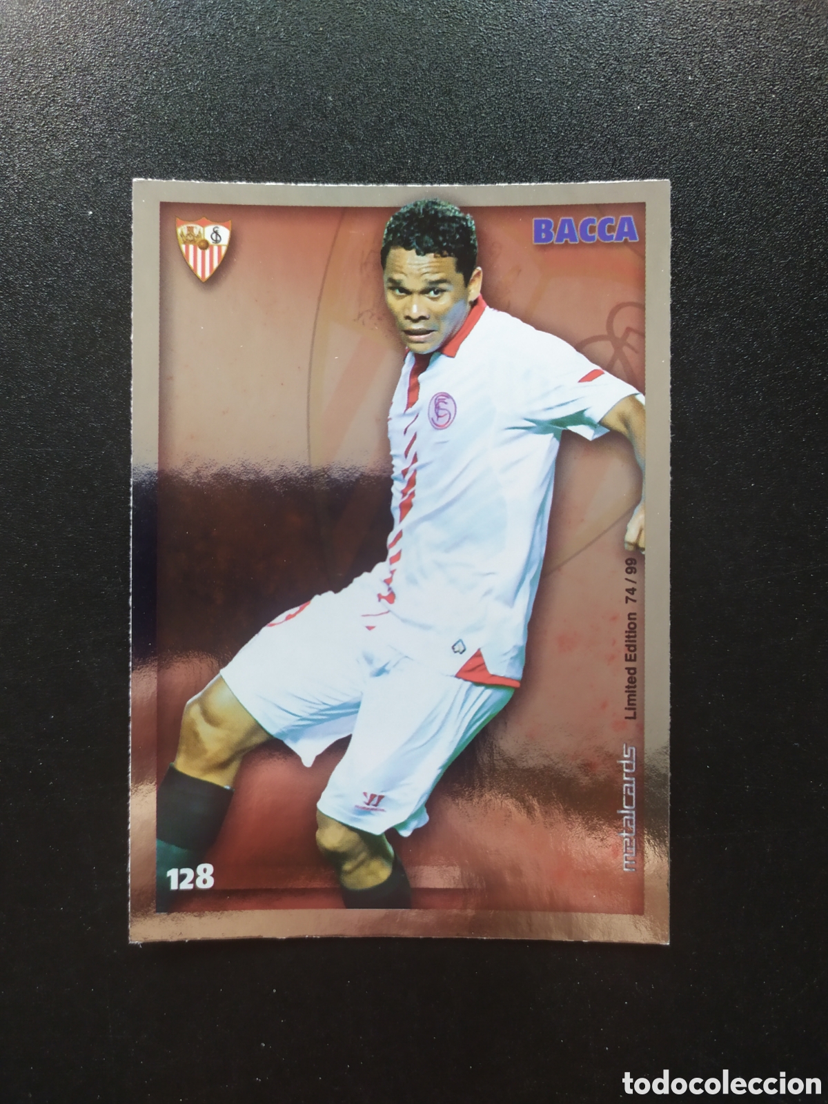 Football Stickers: Mundicromo fichas Liga 2014 2015 14 15 Bacca metalcards limited edition 74/99 n&deg; 128 Sevilla
