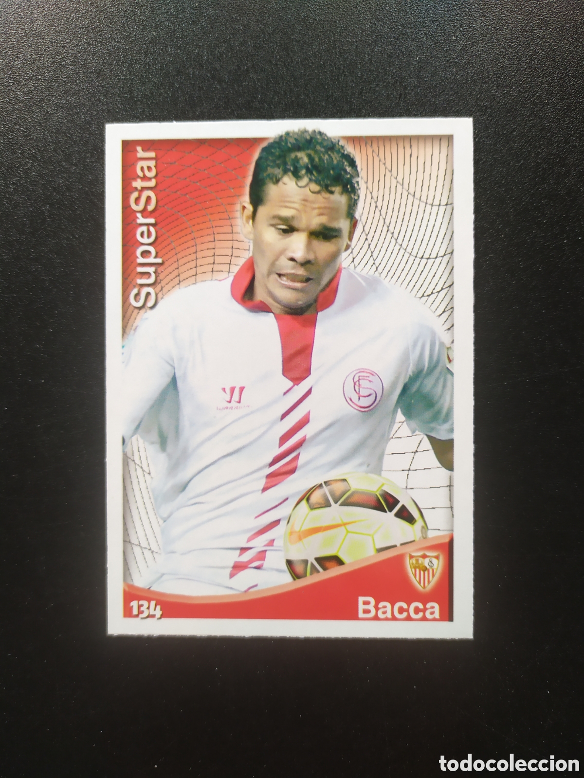 Cromos de Futebol: Mundicromo fichas Liga 2014 2015 14 15 Bacca superstar n&deg; 134 Sevilla