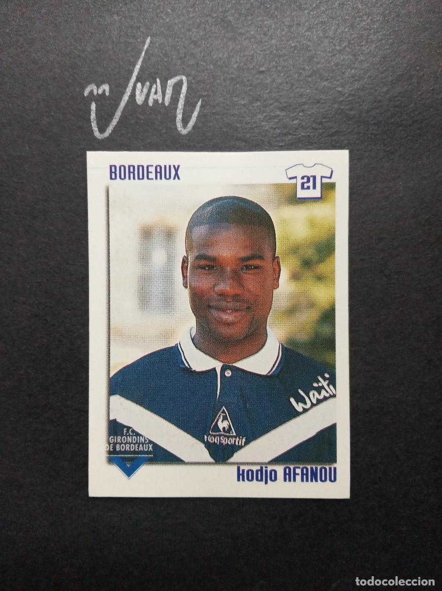 Cromos de f&uacute;tbol: N&ordm; 46 KODJO AFANOU GIRONDIS BORDEAUX ⚽ PANINI &reg; FOOT LIGUE 1 FRANCIA 1998 1999 98 99 SIN PEGAR