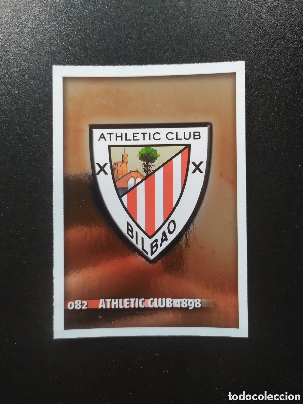 Cromos de f&uacute;tbol: Mundicromo fichas Liga 2014 2015 14 15 escudo n&deg; 82 Athletic Bilbao