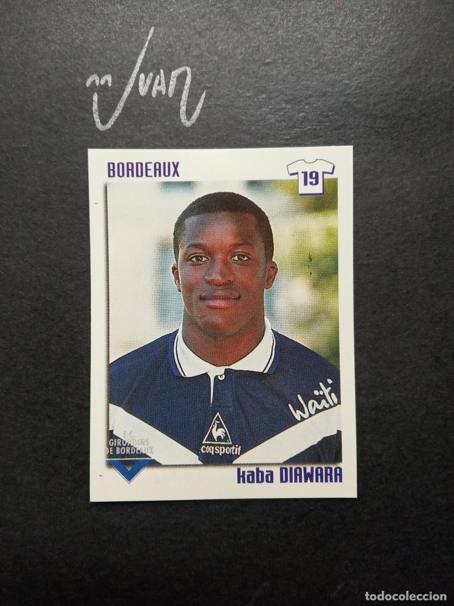 Figurine di Calcio: 59 KABA DIAWARA GIRONDIS BORDEAUX GUINEA ⚽ PANINI &reg; FOOT LIGUE 1 FRANCIA 1998 1999 98 99 SIN PEGAR