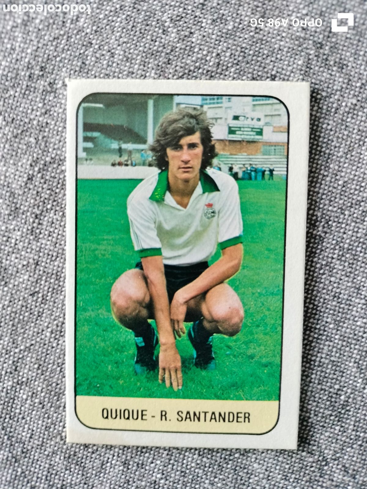 Cromos de Futebol: Cromo Quique Racing de Santander Ediciones Este liga temporada 1978 1979 78 79