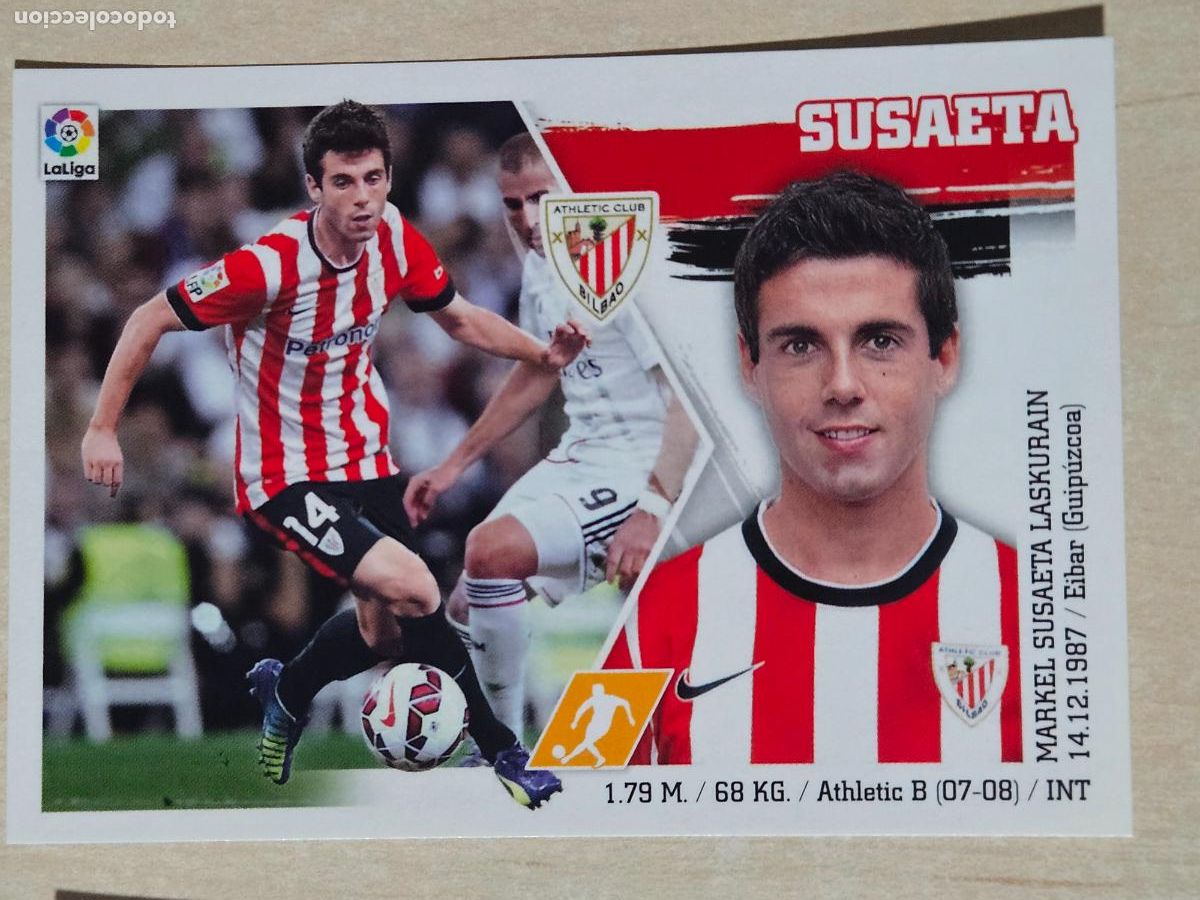 Cromos de Futebol: N&ordm; 15 SUSAETA - ESTE 2015 2016 - 15 16 - CROMO SIN PEGAR - ATHLETIC DE BILBAO
