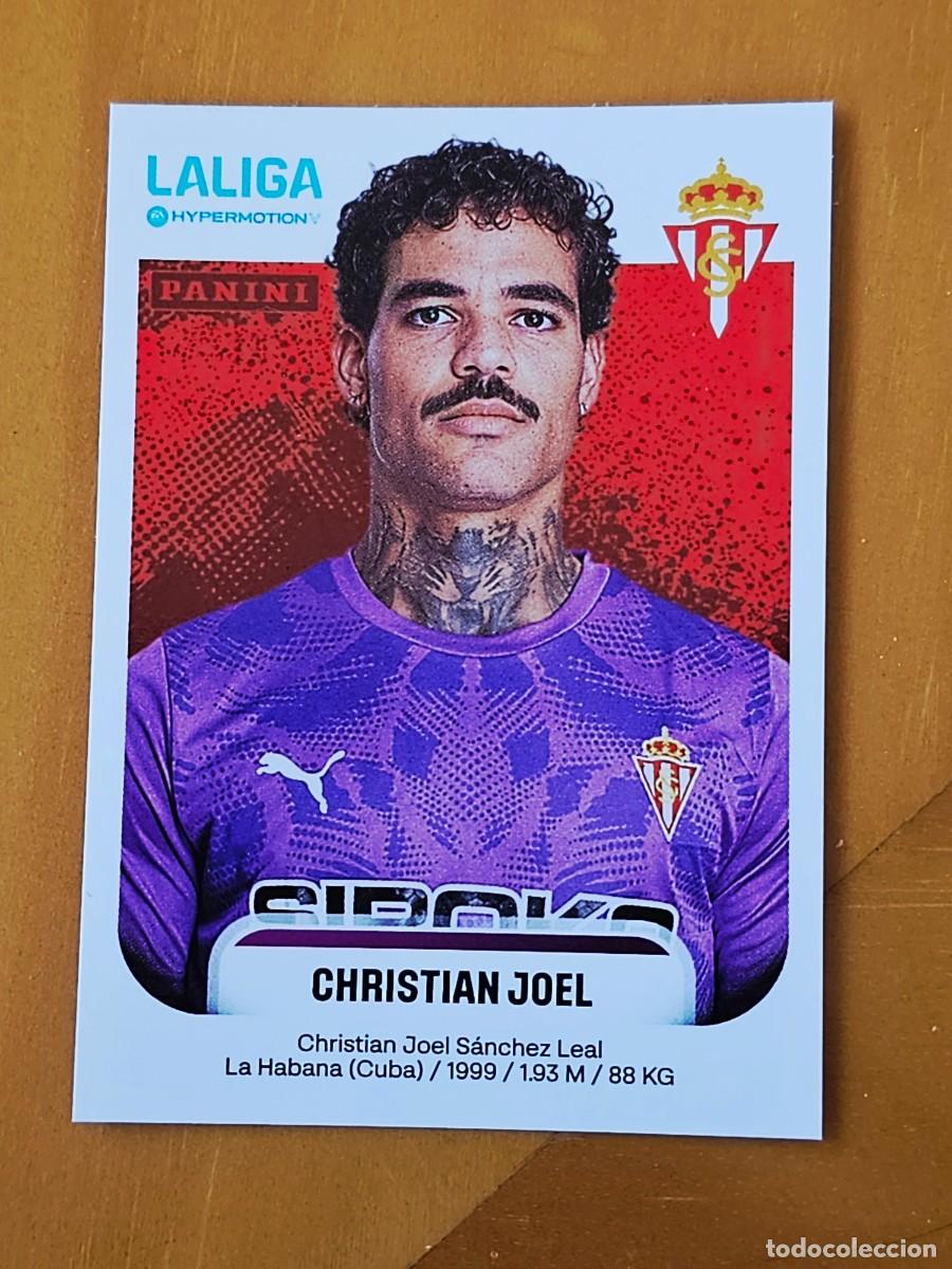 Cromos de F&uacute;tbol: 366 Christian Joel, Sporting de Gij&oacute;n, Liga Hypermotion 2&ordf; Divisi&oacute;n Panini 2025 2026 25 26
