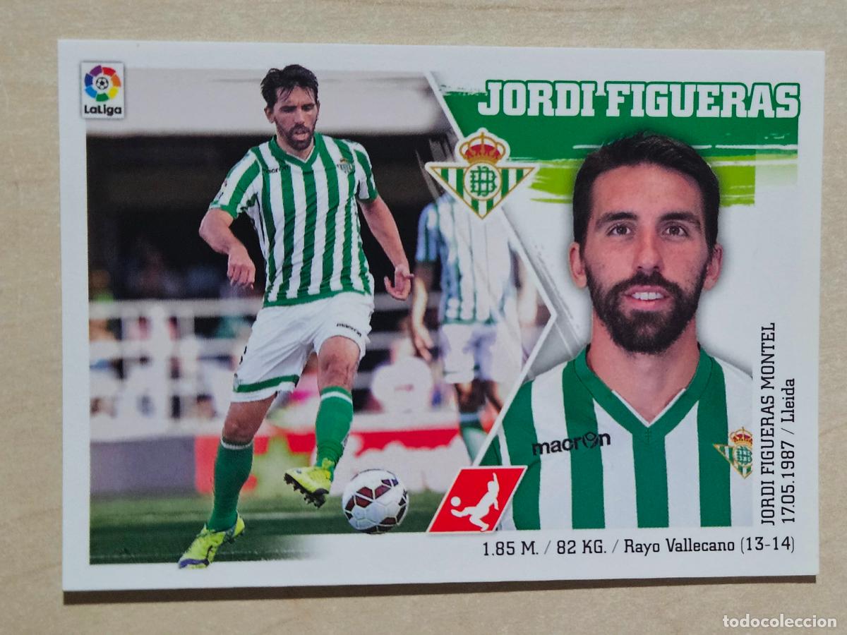 Cromos de F&uacute;tbol: N&ordm; 8 JORDI FIGUERAS - ESTE 2015 2016 - 15 16 - CROMO SIN PEGAR - REAL BETIS