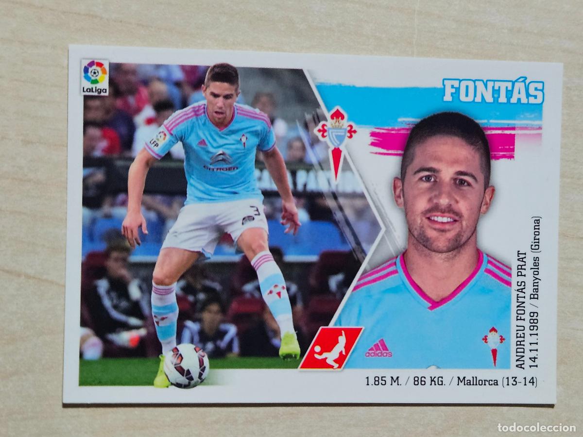 Fu&szlig;ball-Sticker: N&ordm; 6 FONTAS - ESTE 2015 2016 - 15 16 - CROMO SIN PEGAR - REAL CELTA