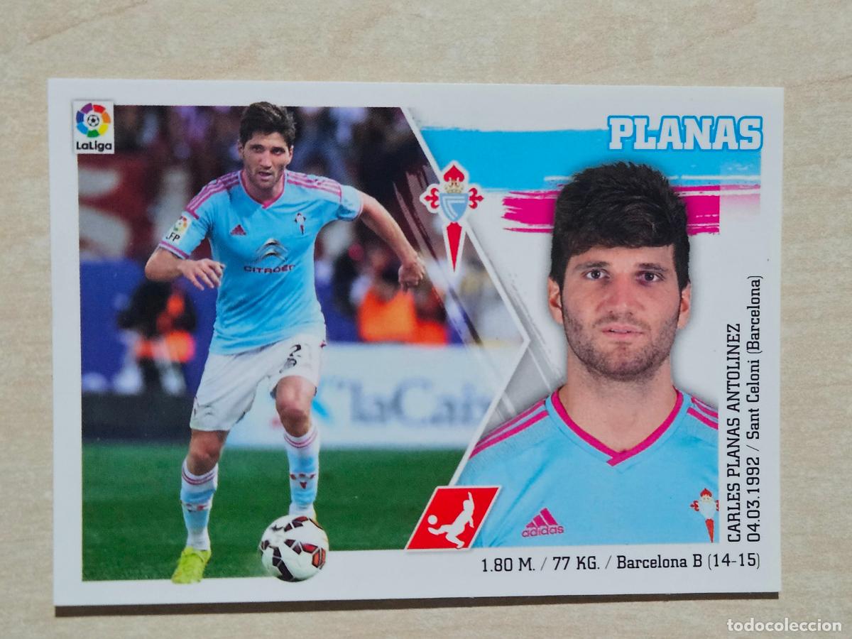 Fu&szlig;ball-Sticker: N&ordm; 10 PLANAS - ESTE 2015 2016 - 15 16 - CROMO SIN PEGAR - REAL CELTA