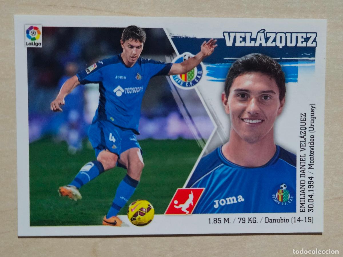 Cromos de F&uacute;tbol: N&ordm; 6 VELAZQUEZ - ESTE 2015 2016 - 15 16 - CROMO SIN PEGAR - GETAFE