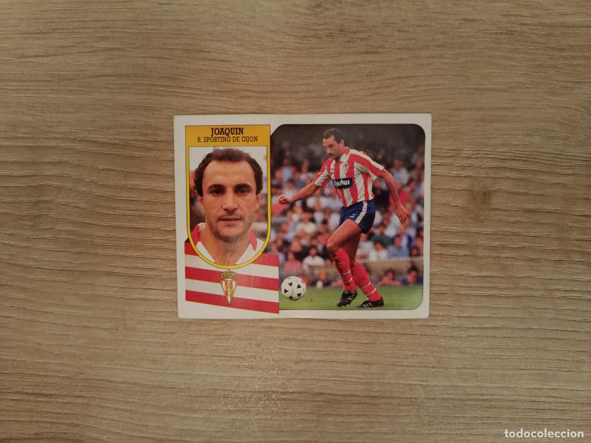 Cromos de F&uacute;tbol: CROMO DE F&Uacute;TBOL LIGA ESTE JOAQUIN SPORTING GIJON SIN PEGAR NUNCA PEGADO 91 92 1991 1992