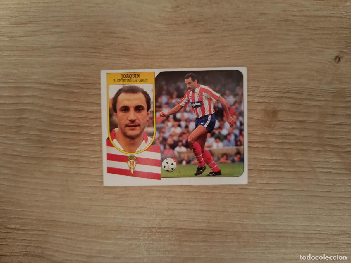 Cromos de F&uacute;tbol: CROMO DE F&Uacute;TBOL LIGA ESTE JOAQUIN SPORTING GIJON SIN PEGAR NUNCA PEGADO 91 92 1991 1992