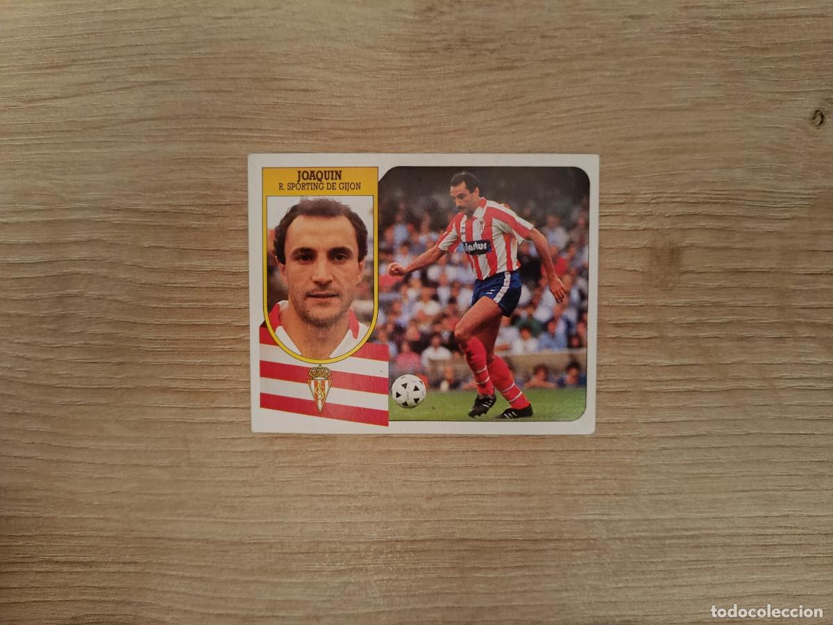 Cromos de F&uacute;tbol: CROMO DE F&Uacute;TBOL LIGA ESTE JOAQUIN SPORTING GIJON SIN PEGAR NUNCA PEGADO 91 92 1991 1992