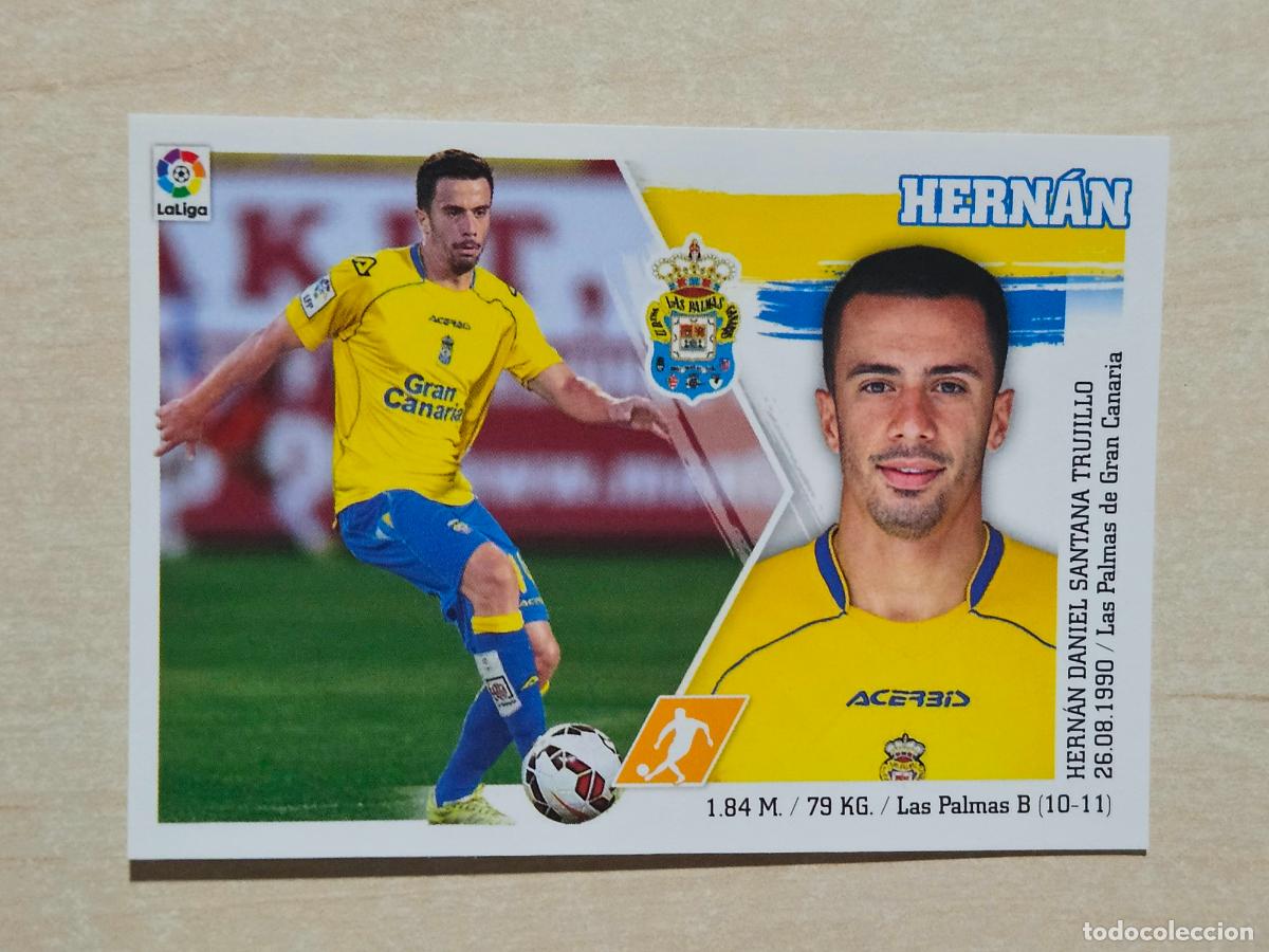 Fu&szlig;ball-Sticker: N&ordm; 12 HERNAN - ESTE 2015 2016 - 15 16 - CROMO SIN PEGAR - LAS PALMAS