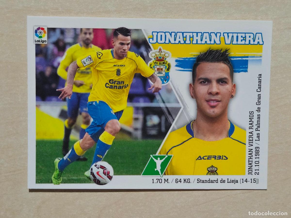 Fu&szlig;ball-Sticker: N&ordm; 19 JONATHAN VIERA - ESTE 2015 2016 - 15 16 - CROMO SIN PEGAR - LAS PALMAS