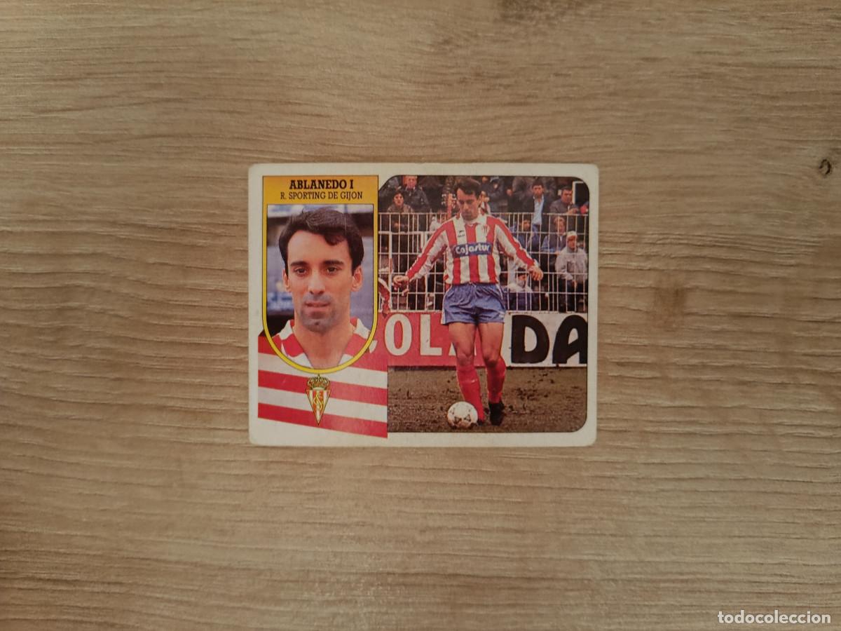 Cromos de F&uacute;tbol: CROMO DE F&Uacute;TBOL LIGA ESTE ABLANEDO I SPORTING GIJON SIN PEGAR NUNCA PEGADO 91 92 1991 1992