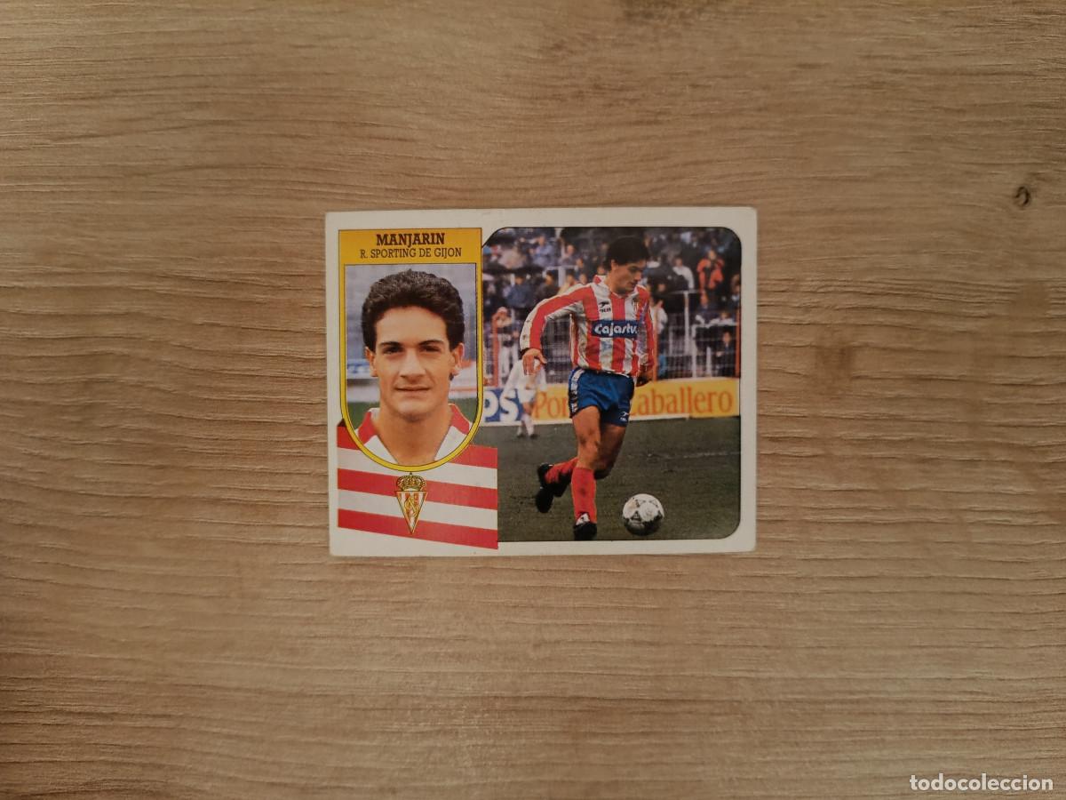 Cromos de F&uacute;tbol: CROMO DE F&Uacute;TBOL LIGA ESTE MANJARIN SPORTING GIJON SIN PEGAR NUNCA PEGADO 91 92 1991 1992